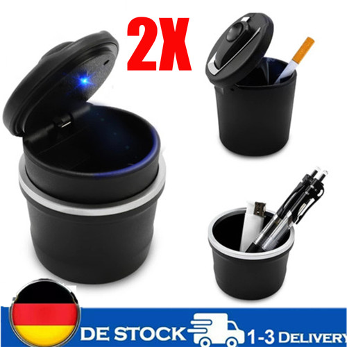Auto aschenbecher mit led - 2x,
